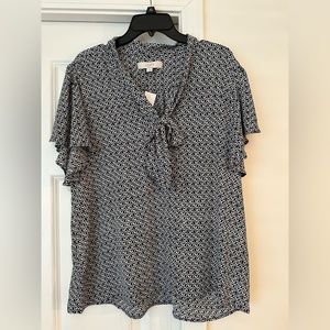 LOFT blouse with bow detail